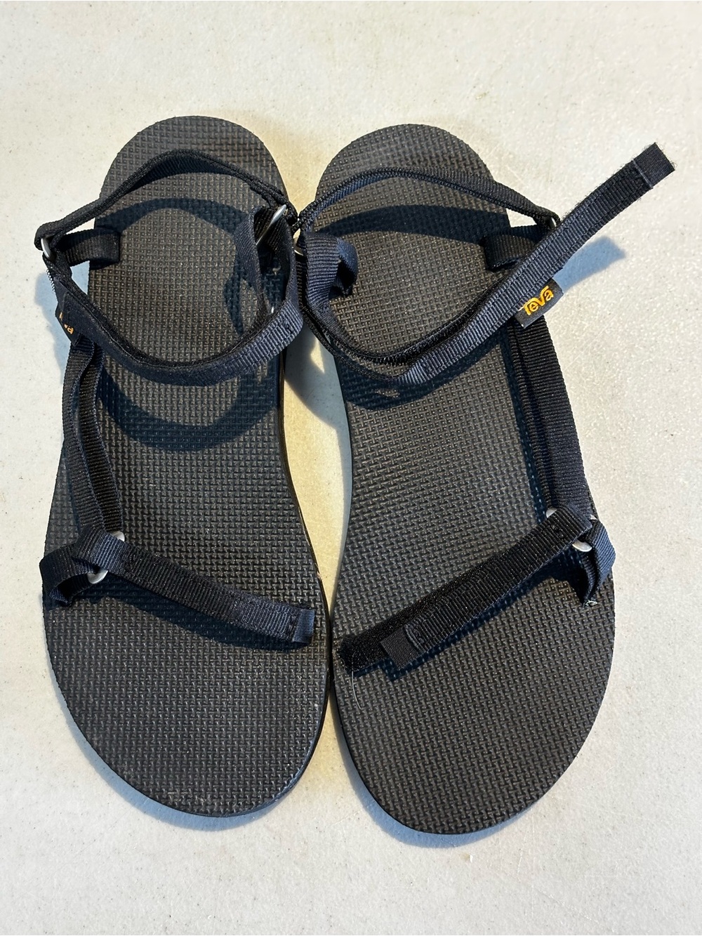 Teva Black Minimalist Adventure Sandals